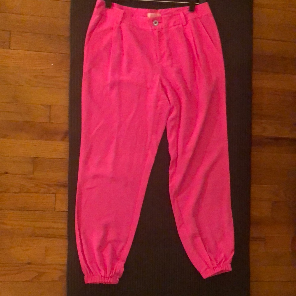 Lily Pulitzer silk jogger pants